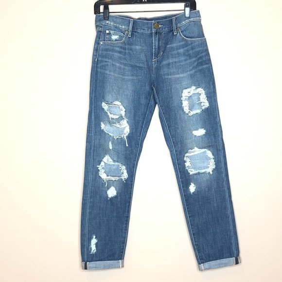 Articles Of Society Denim - Articles of Society Janis Boyfriend Distress Jean